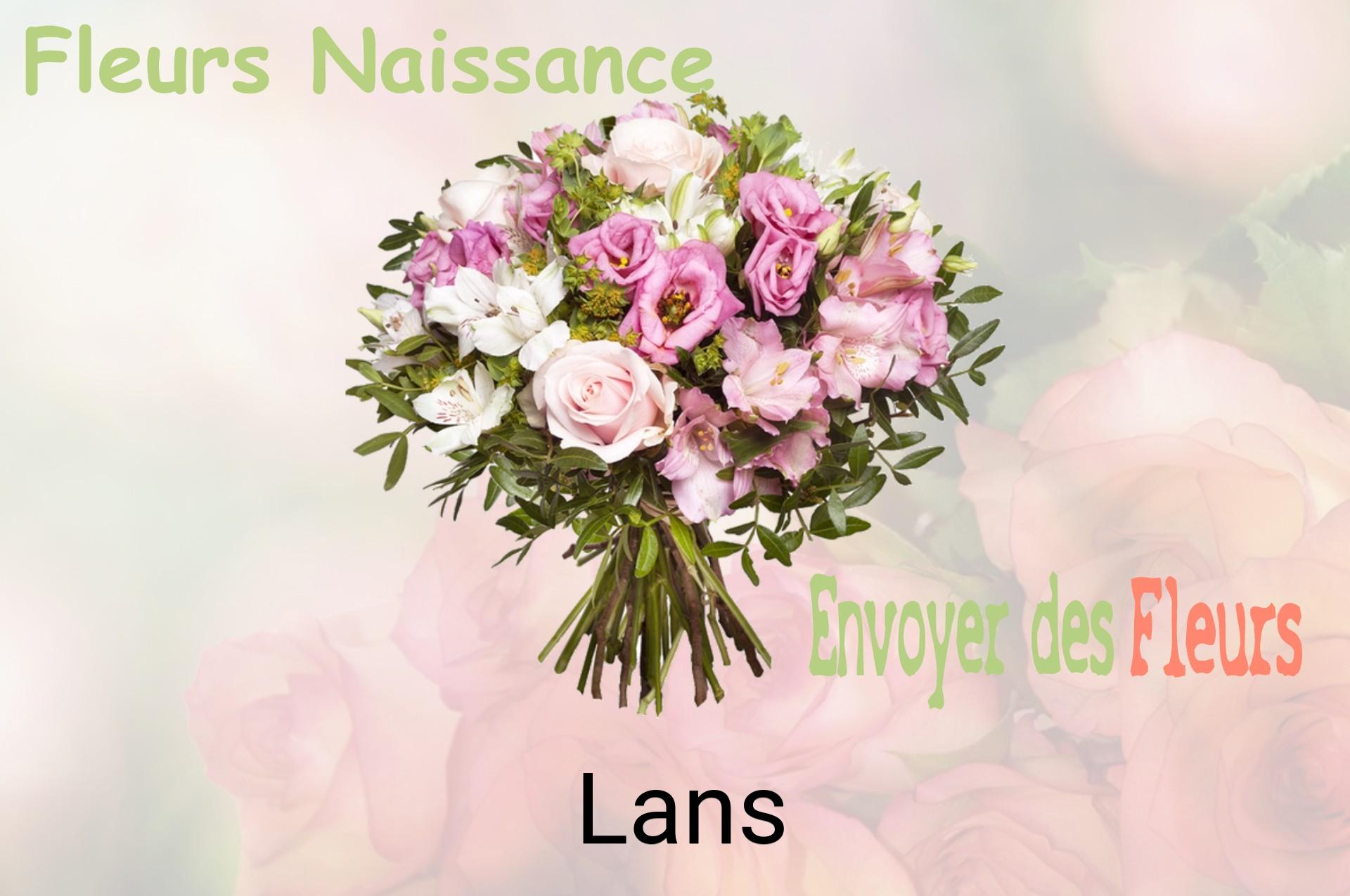 Bouquet de fleurs de naissance livré à Lans